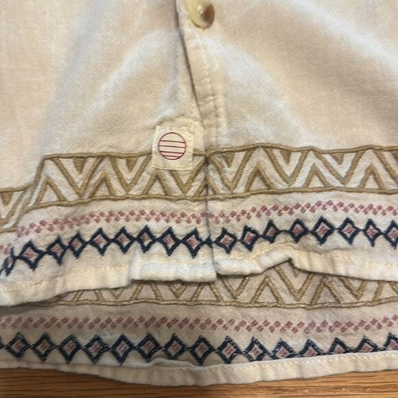 Marine Layer Embroidered Resort Shirt Men’s large  Button Up Short Sleeve Palms - Picture 5 of 12